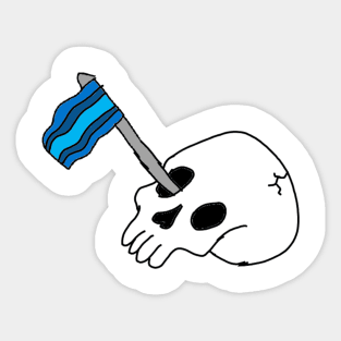 Trans masc skelly Sticker